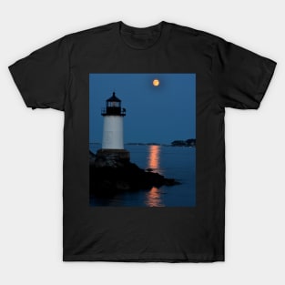 Moon over Winter Island Salem MA T-Shirt